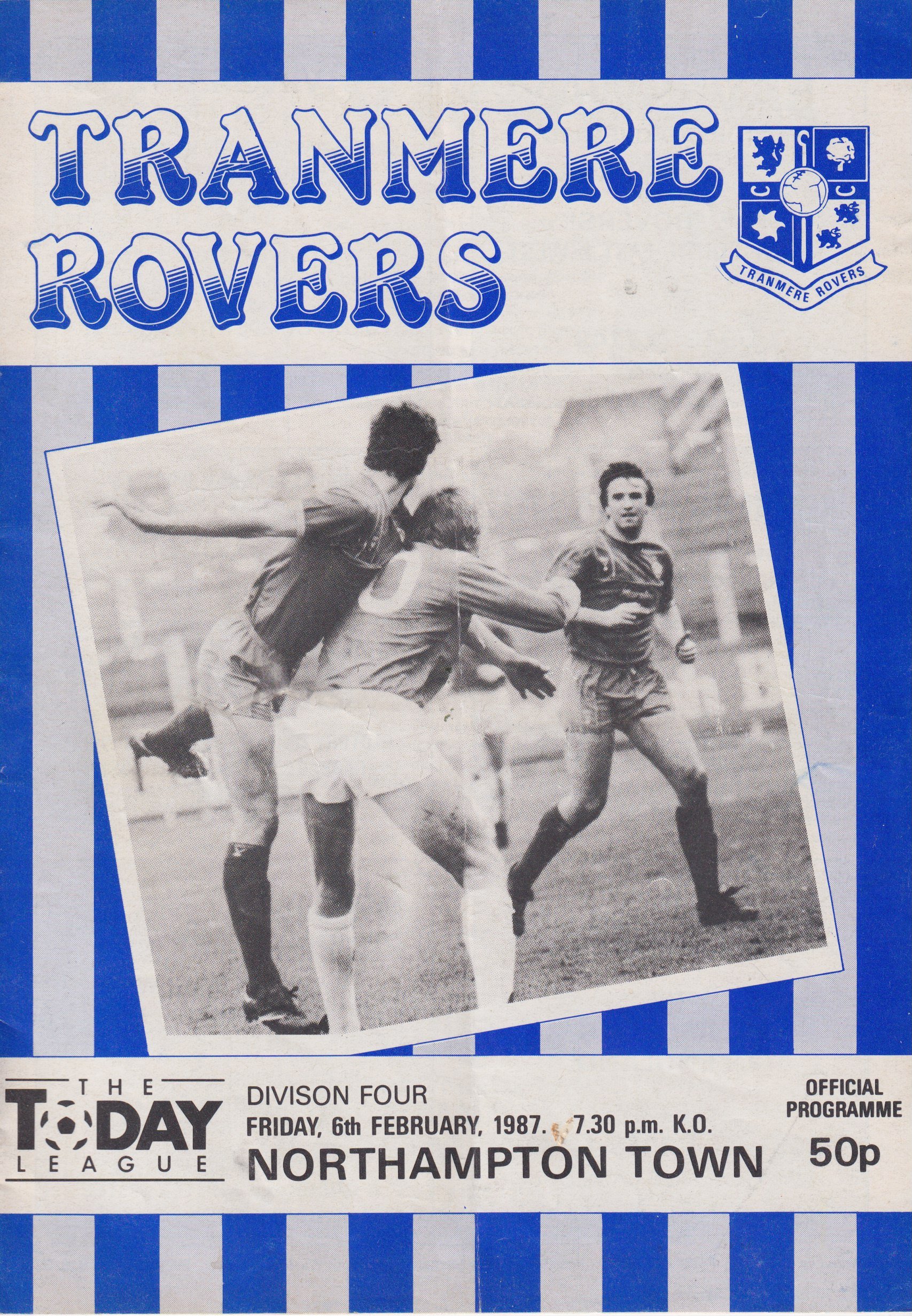 Tranmere Rovers v Northampton Town match programme